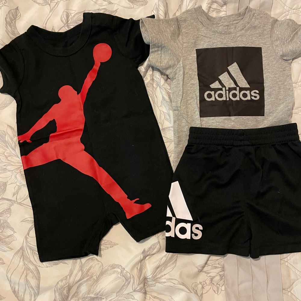 Baby boy Jordan and adidas set.